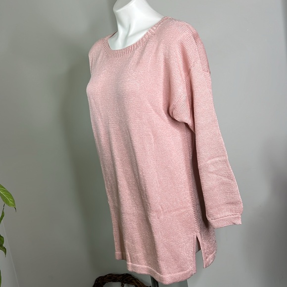 Casa Kaos Pink Side Slit Tunic Sweater size mediumNWT - Picture 3 of 5